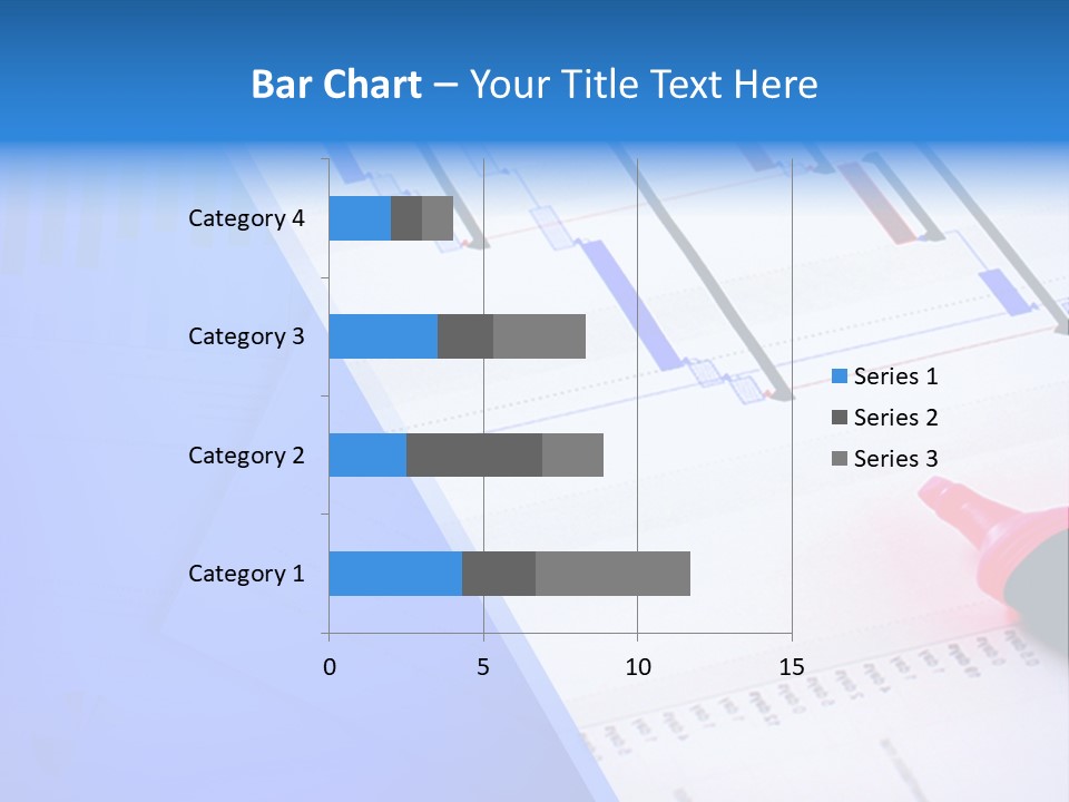 Chart Laptop Diagonal PowerPoint Template