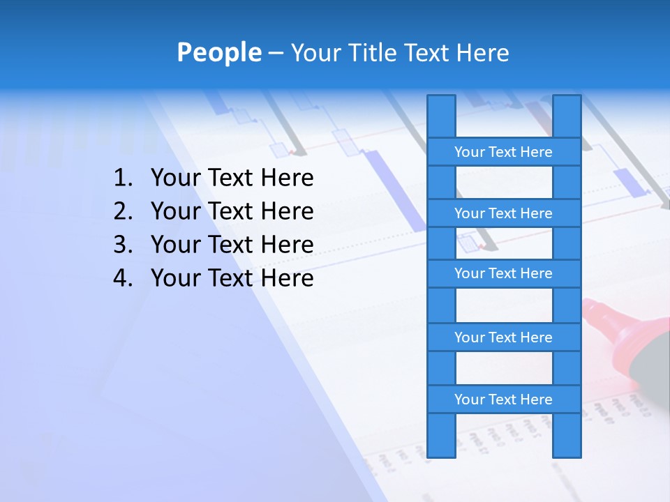 Chart Laptop Diagonal PowerPoint Template