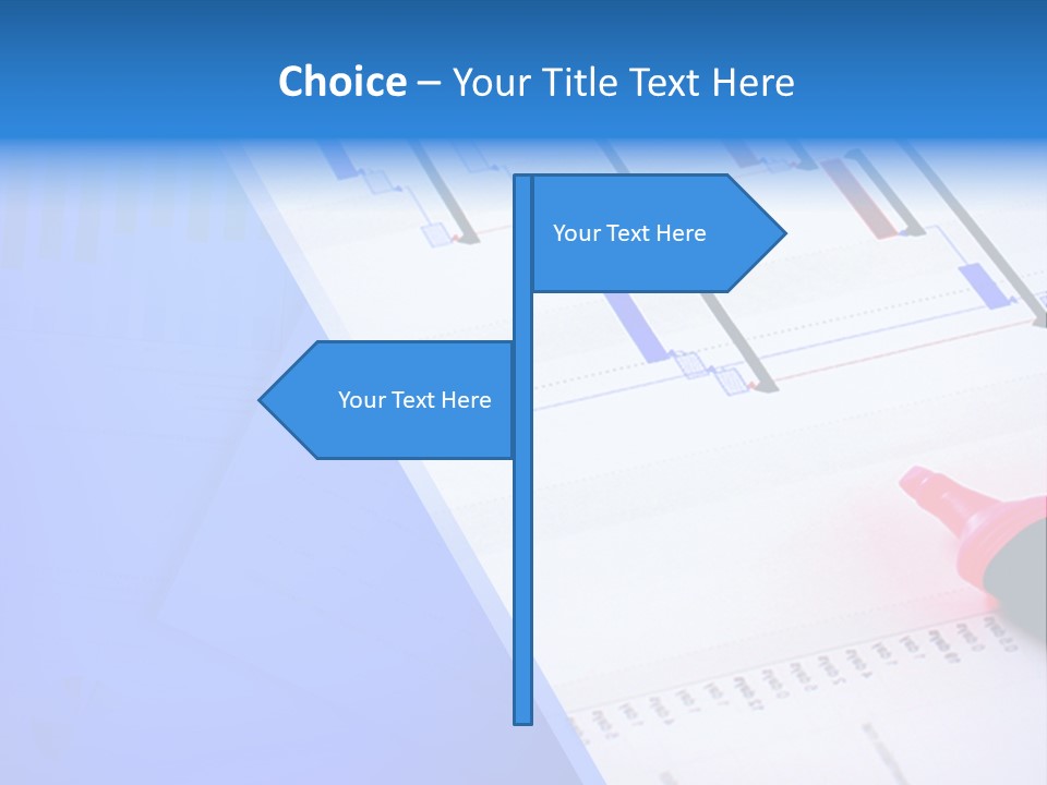 Chart Laptop Diagonal PowerPoint Template