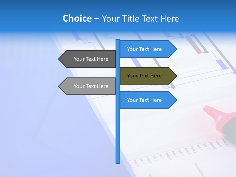 Chart Laptop Diagonal PowerPoint Template