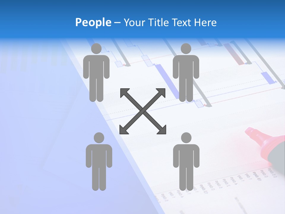 Chart Laptop Diagonal PowerPoint Template
