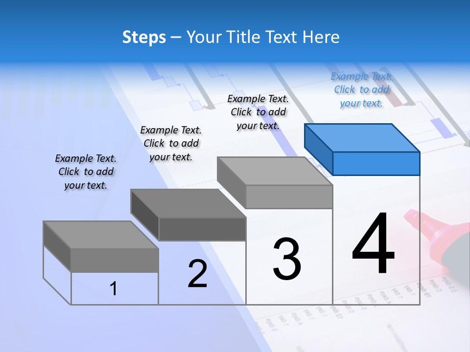 Chart Laptop Diagonal PowerPoint Template