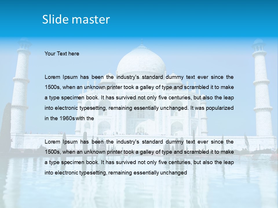 Grandeur Indian Tomb PowerPoint Template