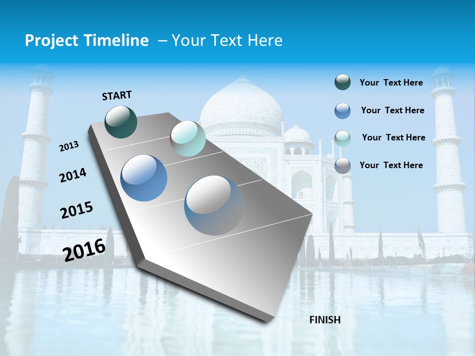 Grandeur Indian Tomb PowerPoint Template