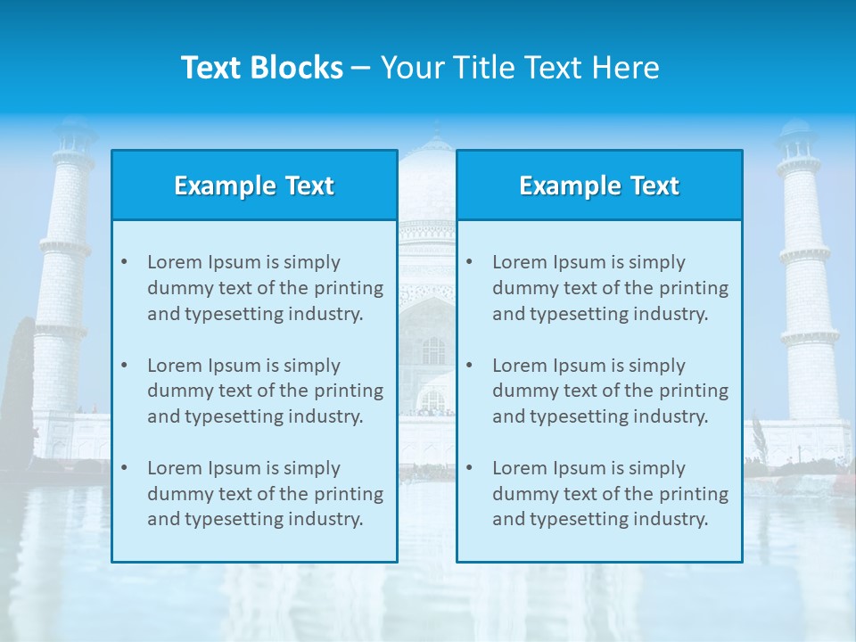 Grandeur Indian Tomb PowerPoint Template