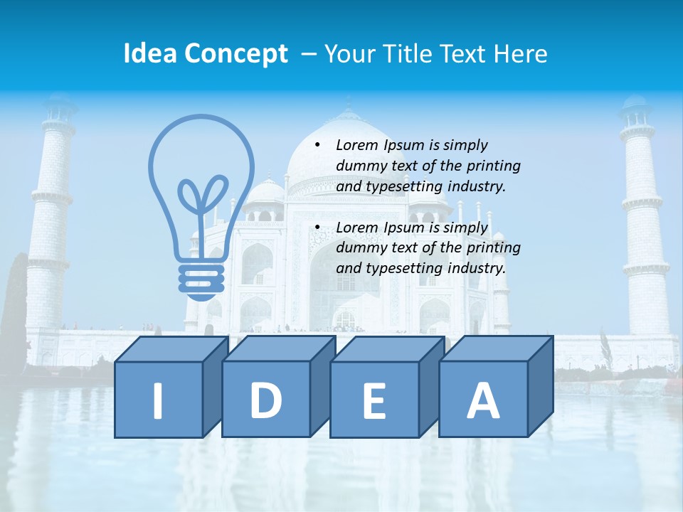 Grandeur Indian Tomb PowerPoint Template