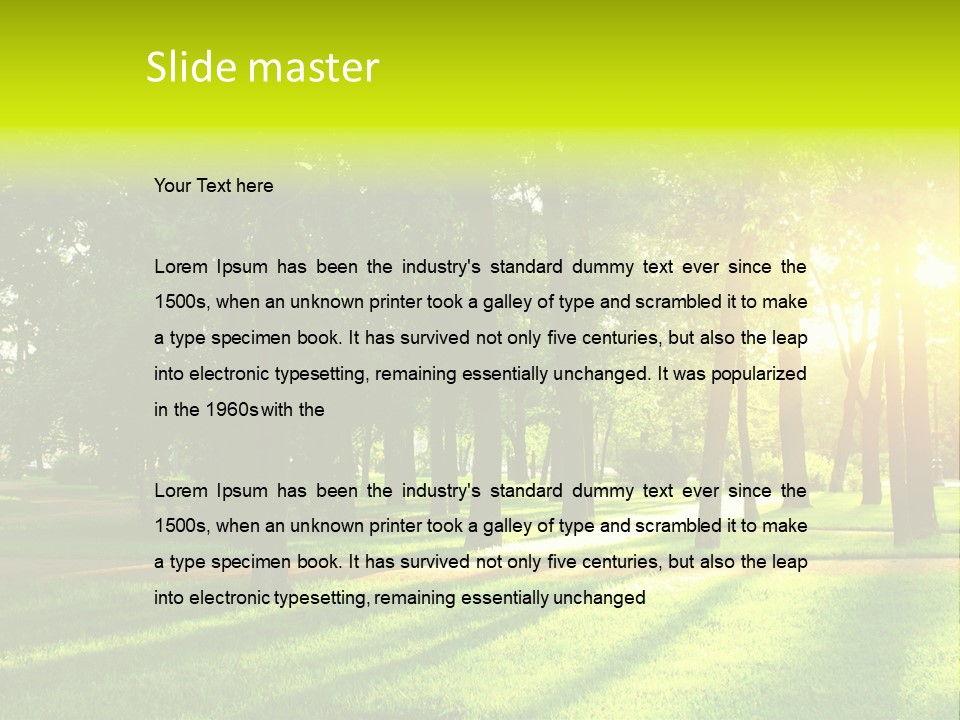 Rural Lush Area PowerPoint Template