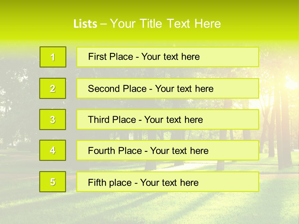 Rural Lush Area PowerPoint Template