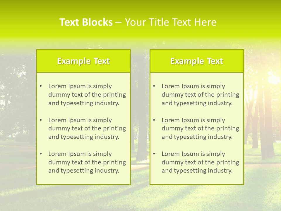 Rural Lush Area PowerPoint Template