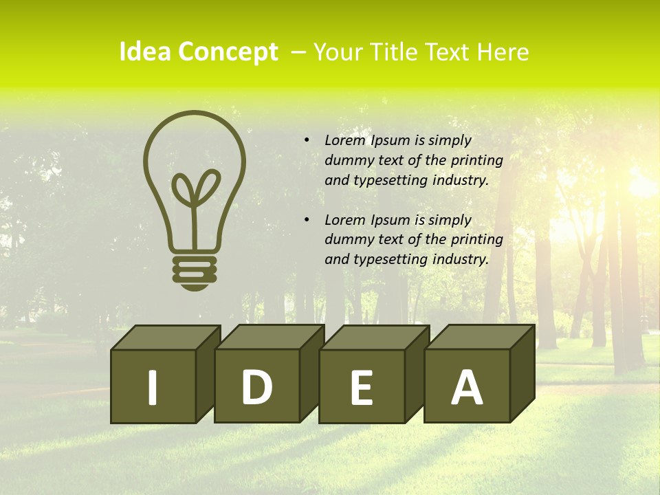 Rural Lush Area PowerPoint Template