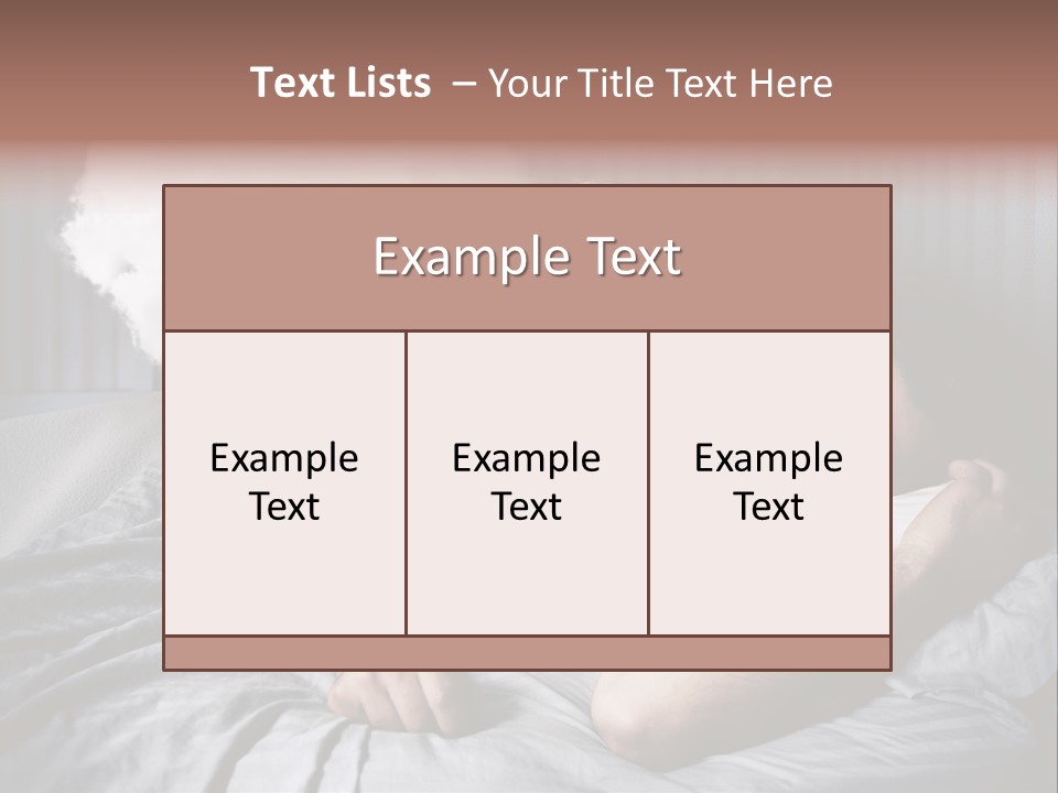 Smile Nap Sleep PowerPoint Template
