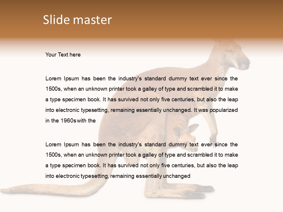 Carrying Red Small PowerPoint Template