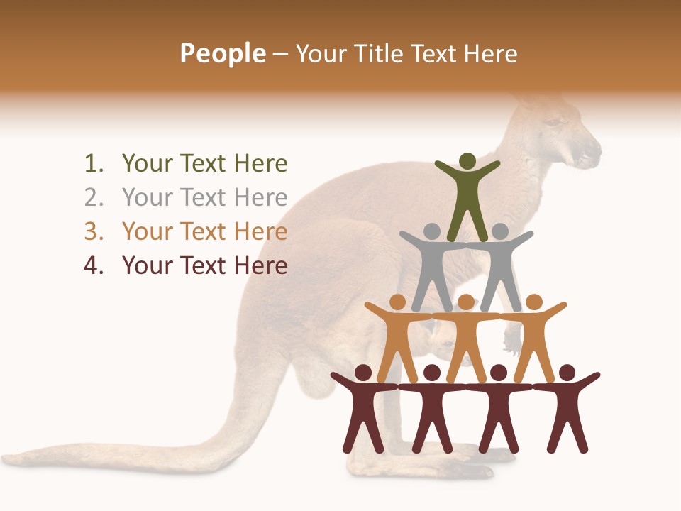 Carrying Red Small PowerPoint Template