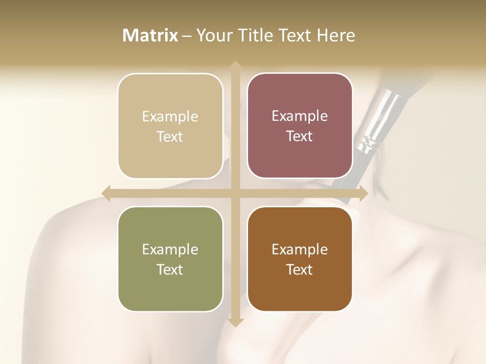 Face Shoulder Fashion PowerPoint Template