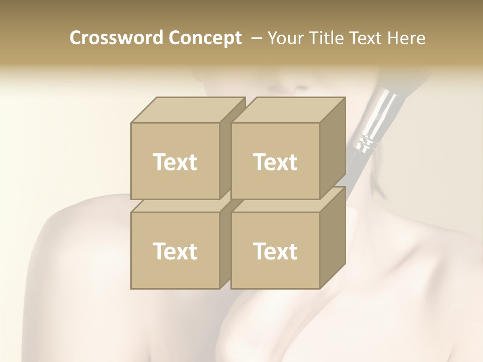 Face Shoulder Fashion PowerPoint Template