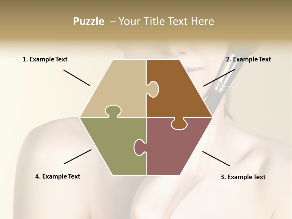 Face Shoulder Fashion PowerPoint Template