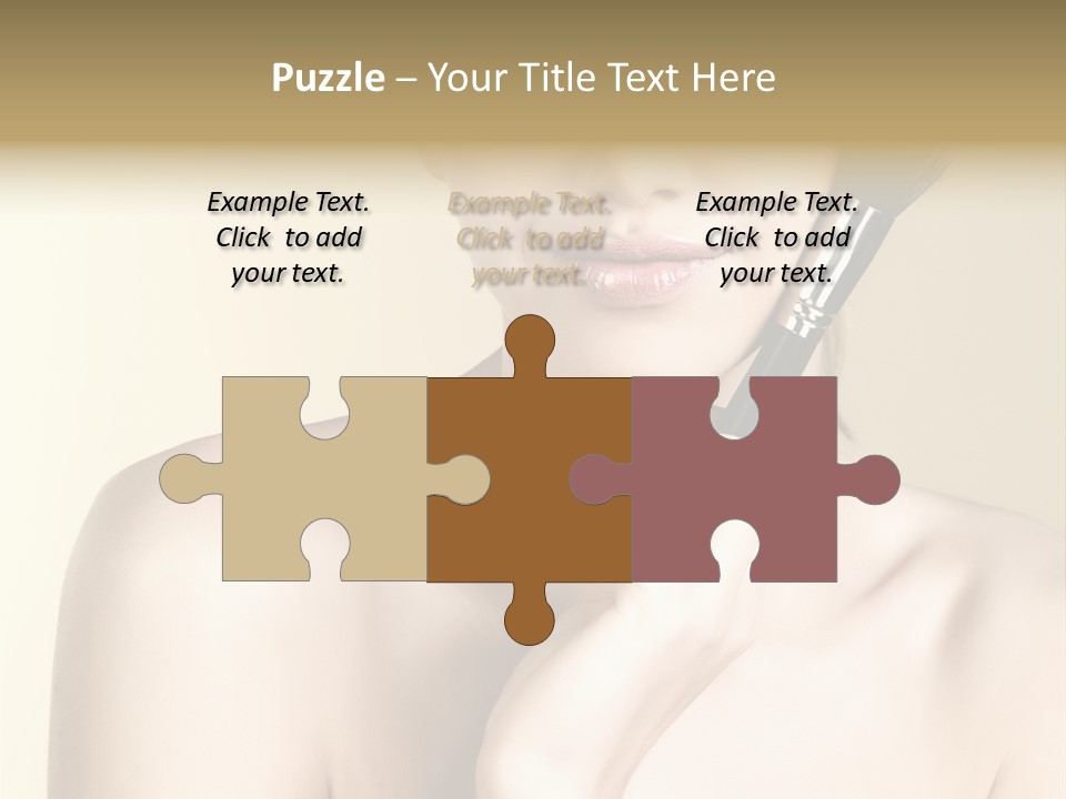 Face Shoulder Fashion PowerPoint Template