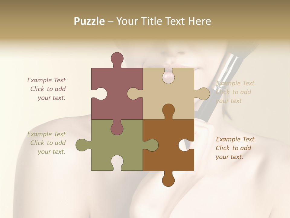 Face Shoulder Fashion PowerPoint Template