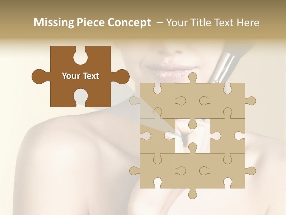 Face Shoulder Fashion PowerPoint Template