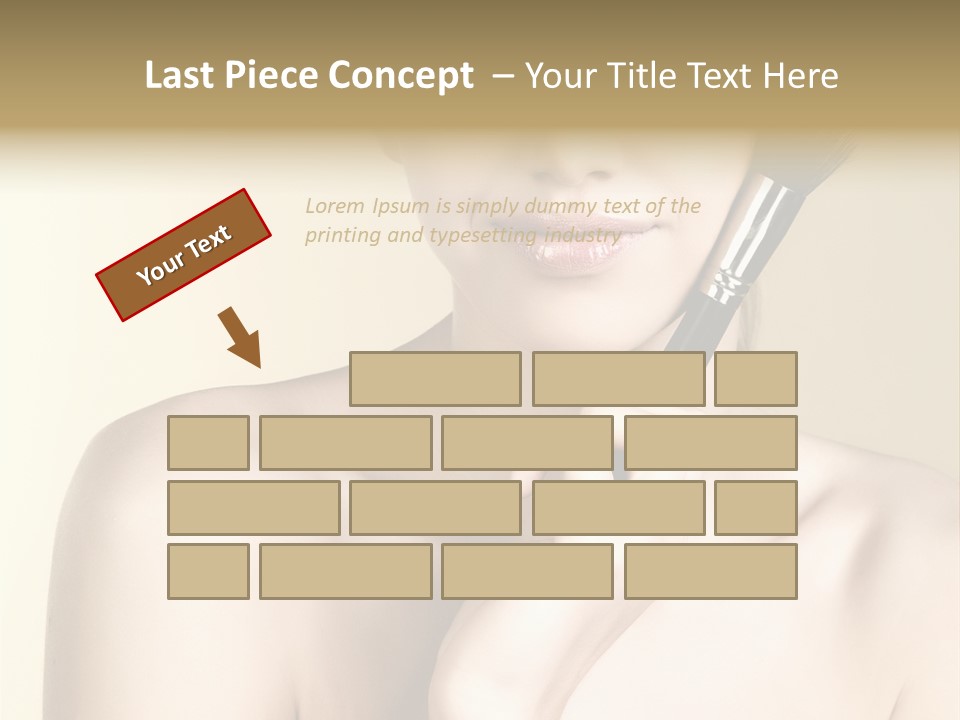 Face Shoulder Fashion PowerPoint Template