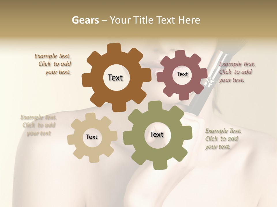 Face Shoulder Fashion PowerPoint Template