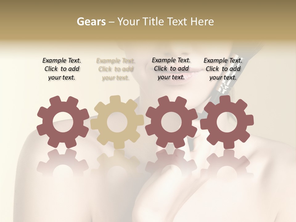 Face Shoulder Fashion PowerPoint Template