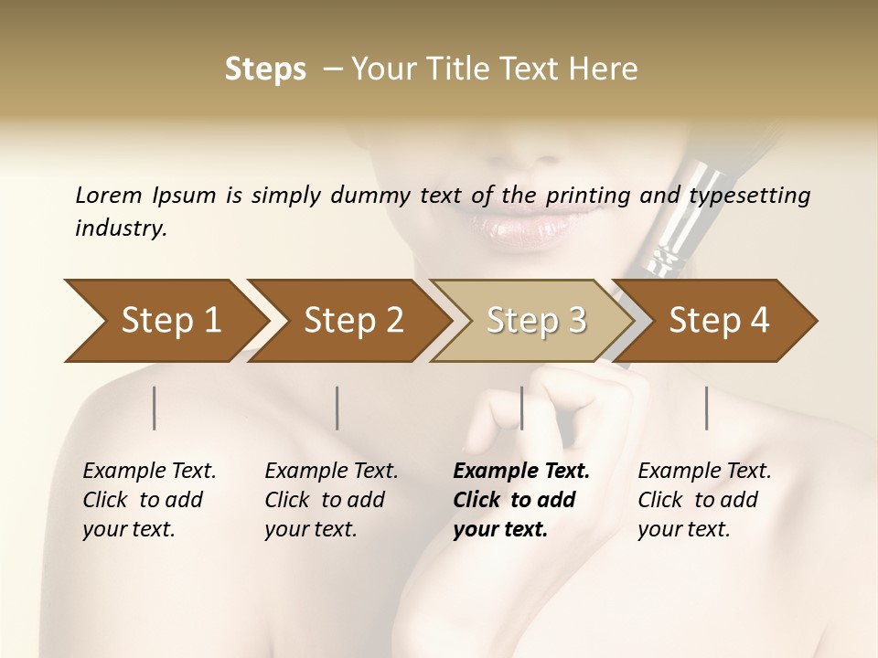 Face Shoulder Fashion PowerPoint Template