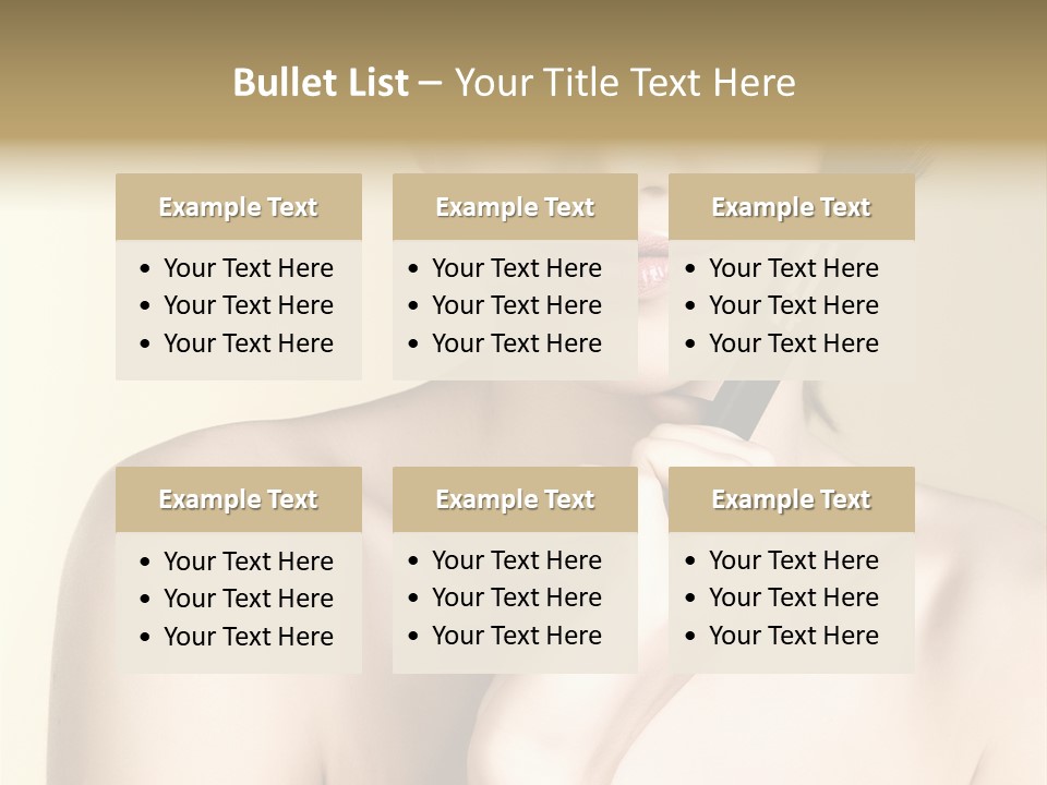 Face Shoulder Fashion PowerPoint Template