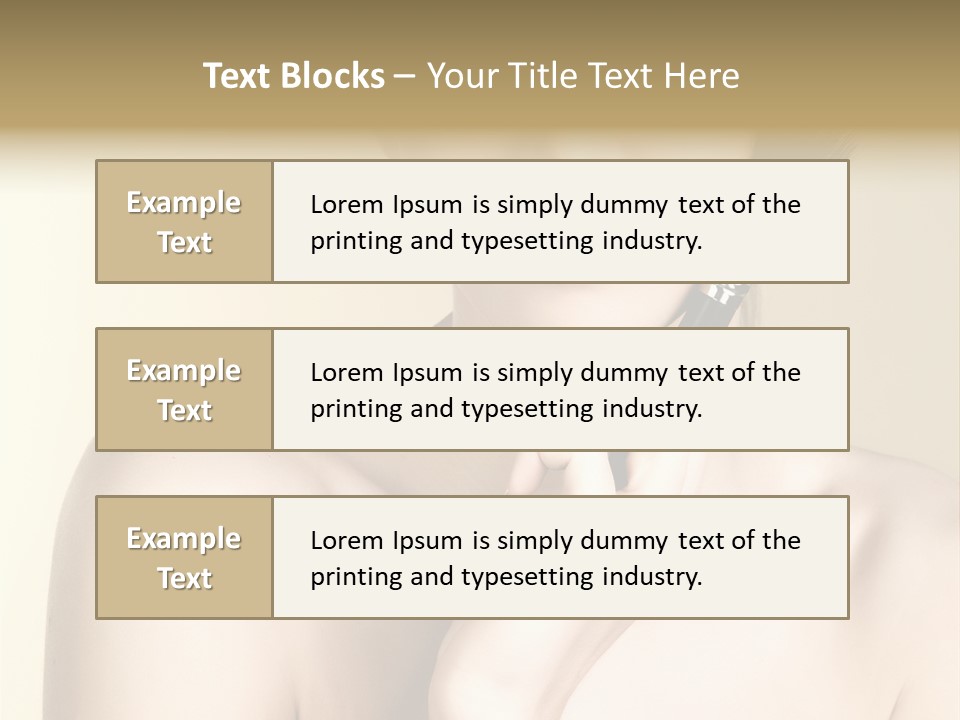 Face Shoulder Fashion PowerPoint Template