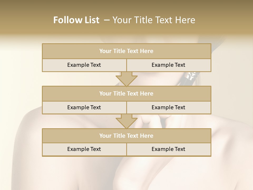 Face Shoulder Fashion PowerPoint Template