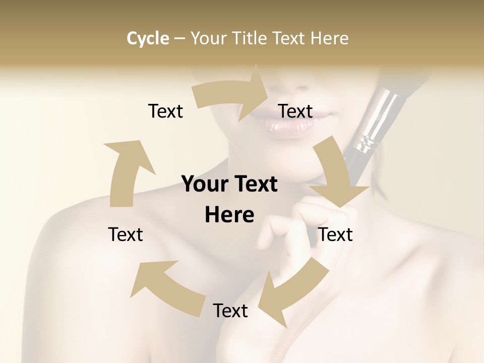 Face Shoulder Fashion PowerPoint Template