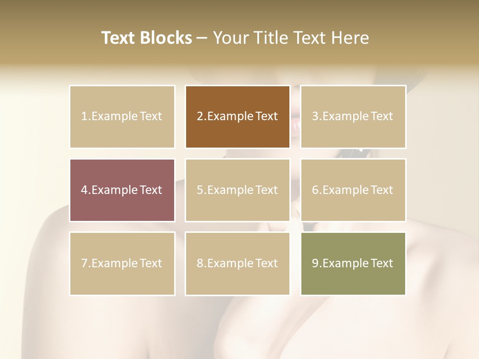 Face Shoulder Fashion PowerPoint Template