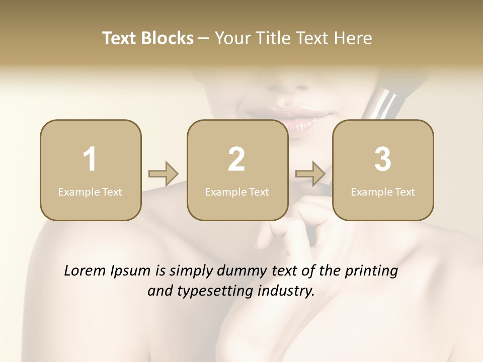 Face Shoulder Fashion PowerPoint Template