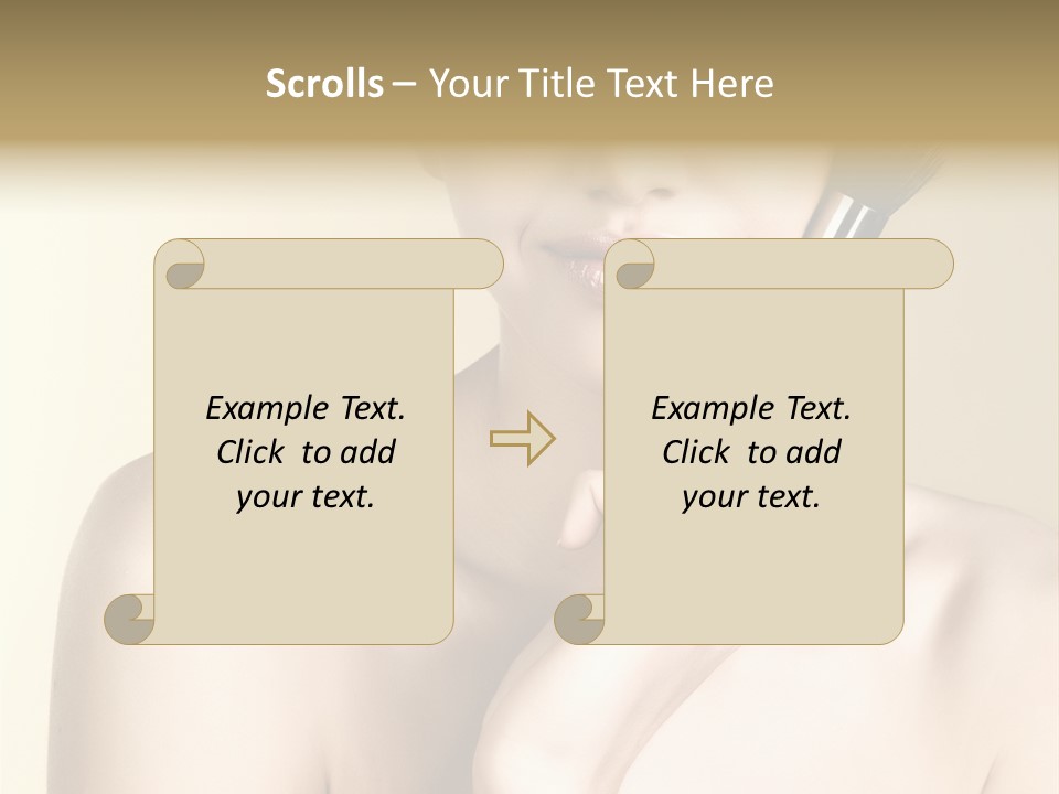 Face Shoulder Fashion PowerPoint Template