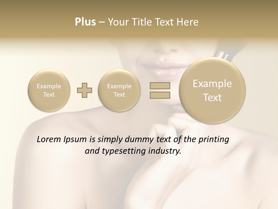 Face Shoulder Fashion PowerPoint Template