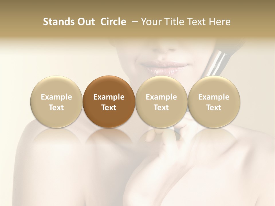 Face Shoulder Fashion PowerPoint Template