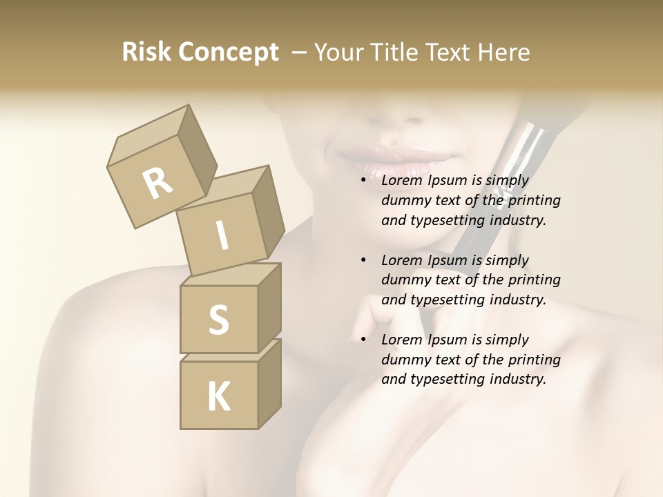 Face Shoulder Fashion PowerPoint Template