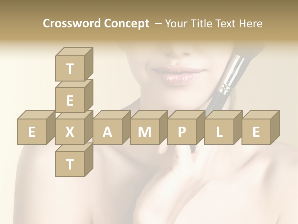 Face Shoulder Fashion PowerPoint Template