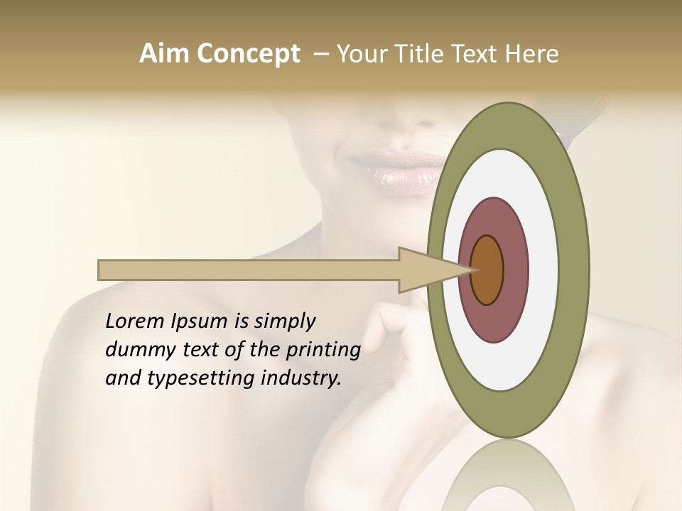 Face Shoulder Fashion PowerPoint Template