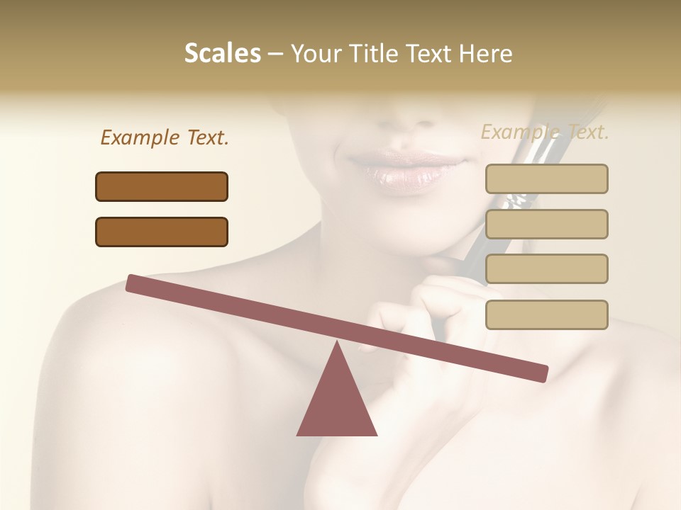 Face Shoulder Fashion PowerPoint Template