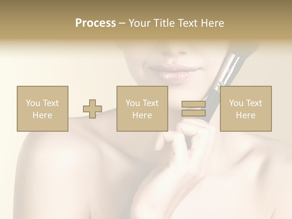 Face Shoulder Fashion PowerPoint Template