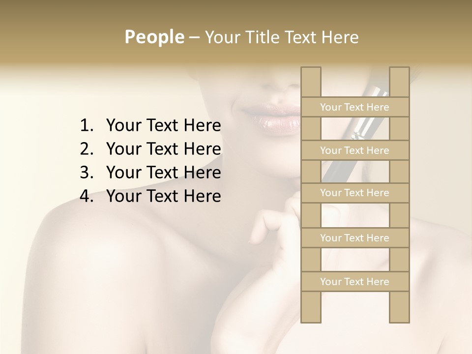 Face Shoulder Fashion PowerPoint Template