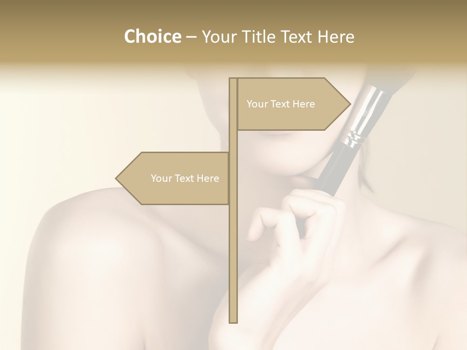 Face Shoulder Fashion PowerPoint Template