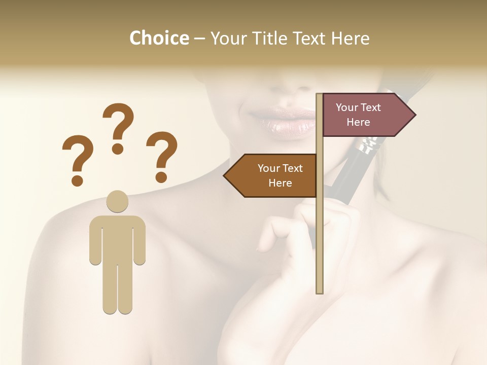 Face Shoulder Fashion PowerPoint Template