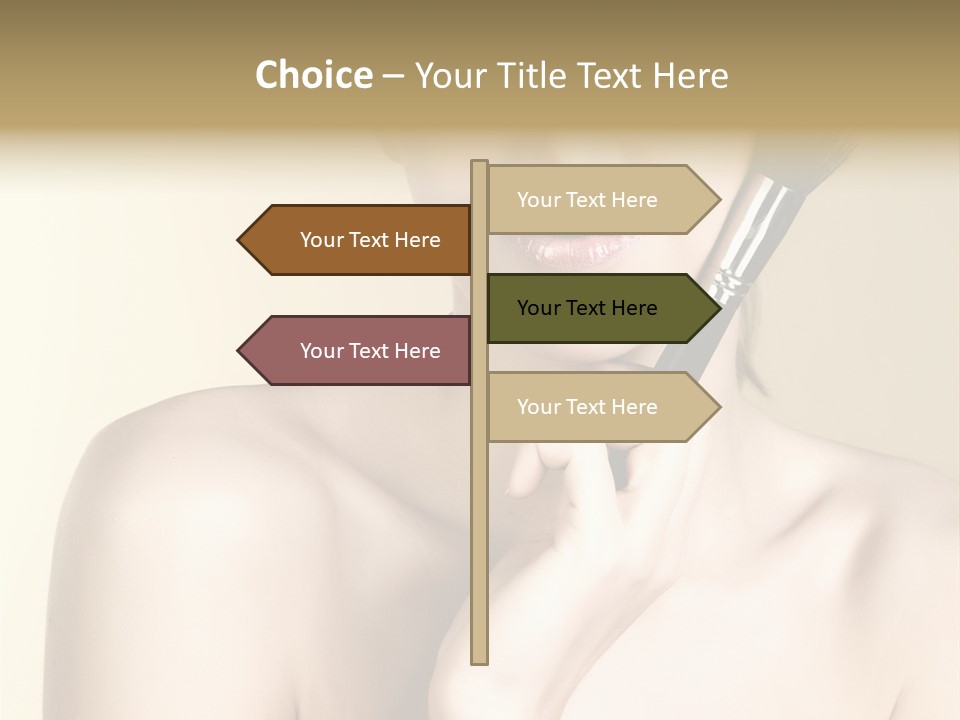 Face Shoulder Fashion PowerPoint Template