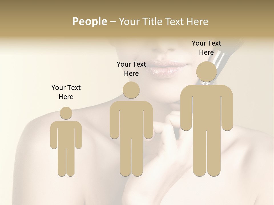 Face Shoulder Fashion PowerPoint Template