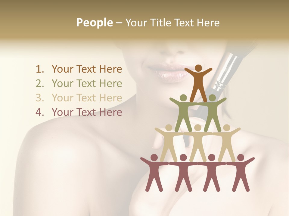 Face Shoulder Fashion PowerPoint Template