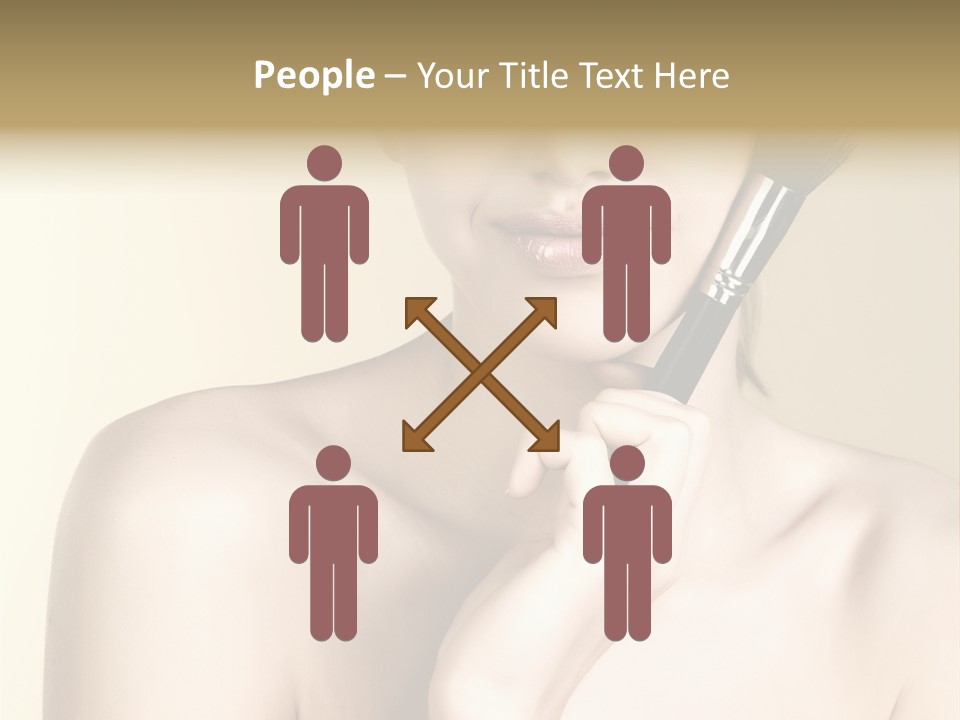 Face Shoulder Fashion PowerPoint Template