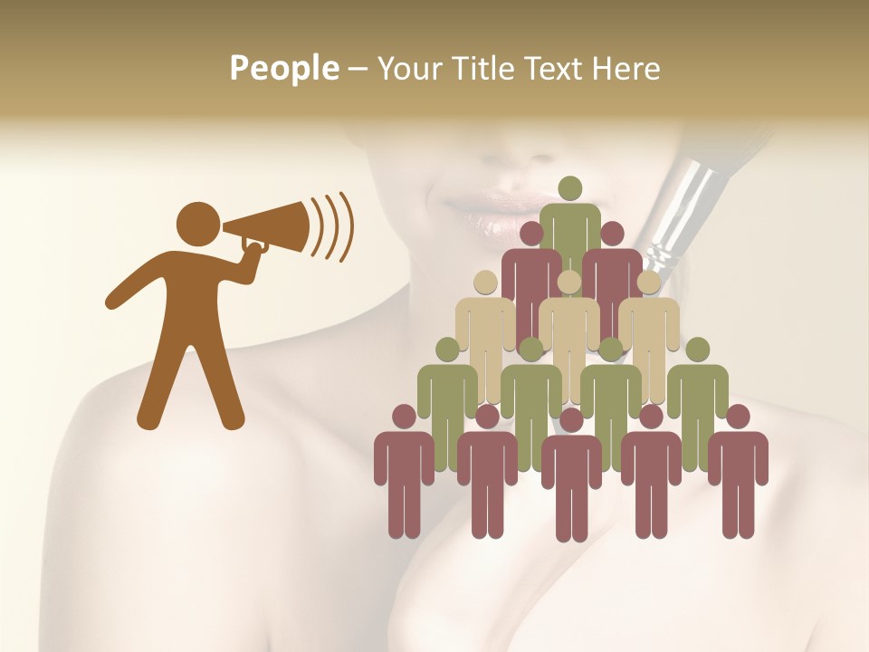 Face Shoulder Fashion PowerPoint Template