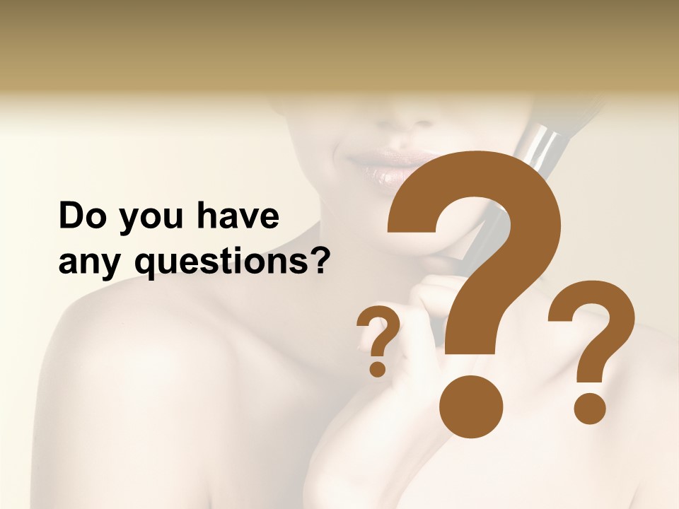 Face Shoulder Fashion PowerPoint Template